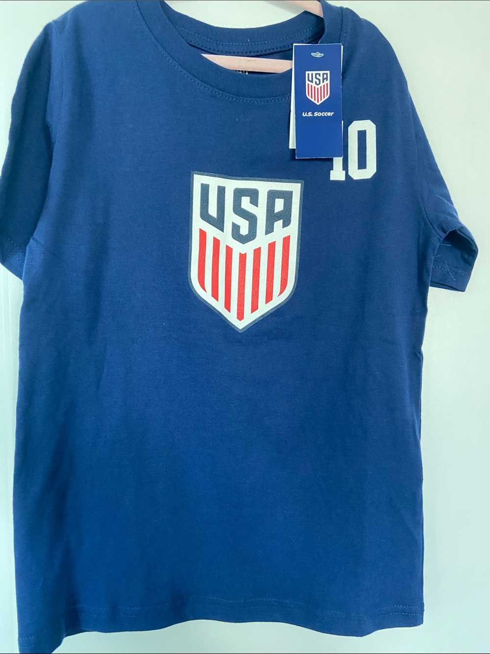 USA Soccer Kids' Navy Blue USA Crest Jersey Tee